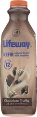 LIFEWAY: Kefir Cultured Milk Smoothie Chocolate Truffle, 32 oz