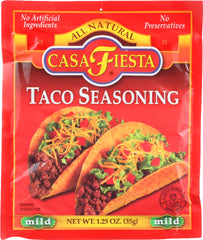 CASA FIESTA: Taco Seasoning Mild, 1.25 oz