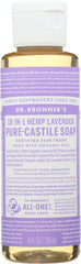 DR BRONNER'S: 18-in-1 Hemp Lavender Pure-Castile Soap, 4 oz