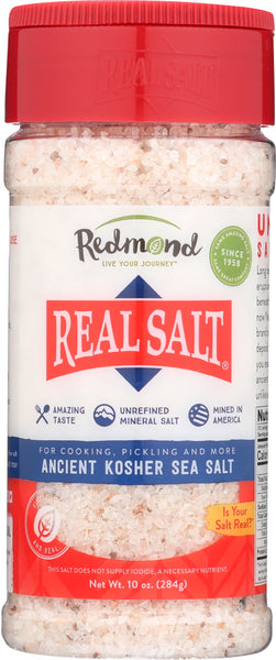 REDMOND: Real Salt Nature's First Sea Salt Shaker Kosher Salt, 10 oz