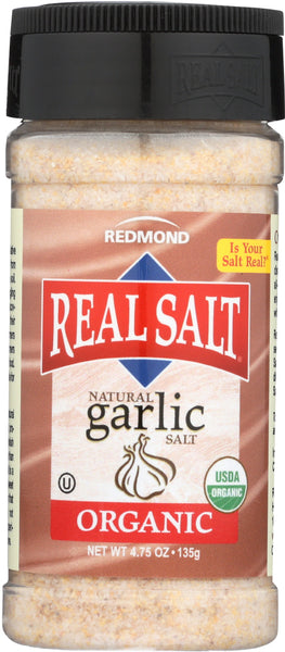 REDMOND: Real Salt Organic Natural Garlic Salt, 4.75 oz