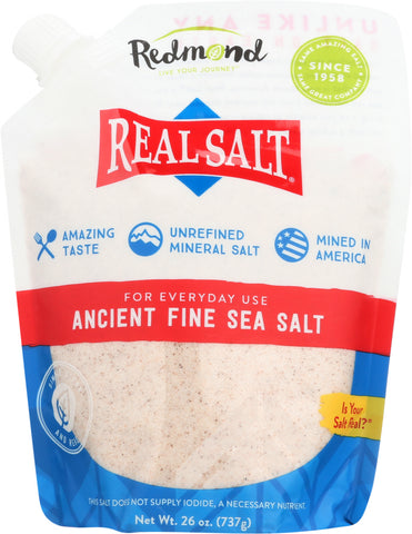 REDMOND: Realsalt Nature's First Sea Salt Fine Salt, 26 oz