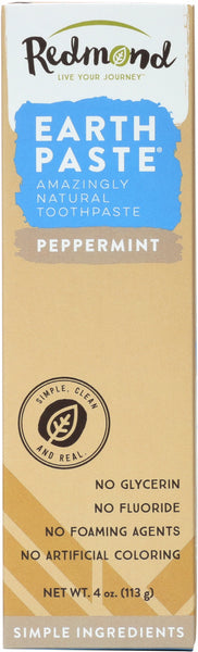 REDMOND: Earthpaste Natural Toothpaste Peppermint, 4 Oz