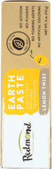 REDMOND: Earthpaste Lemon Twist, 4 oz