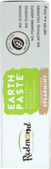 REDMOND TRADING COMPANY: Earthpaste Amazingly Natural Toothpaste Unsweetened Spearmint, 4 oz