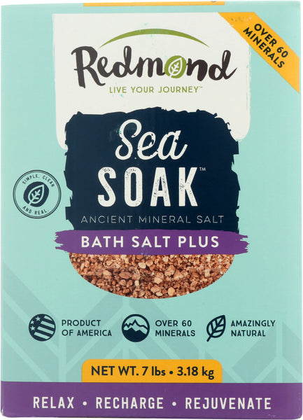 REDMOND: Bath Salt Plus Bucket, 7 Lb