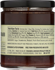 FISCHER & WIESER: Preserve Rhubarb Strawberry, 10.9 oz
