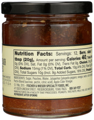 FISCHER & WIESER: Preserve Jalapeno Peach, 10.9 oz