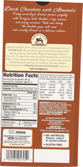 PERUGINA: Dark Chocolate with Almonds Bar, 3.5 Oz