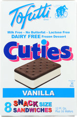 TOFUTTI: Vanilla Cuties Snack Sandwiches 8 Sandwiches, 12 Oz