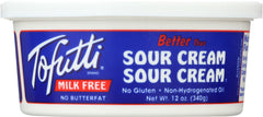 TOFUTTI: Better Than Sour Cream Non-Hydrogenated Plain, 12 oz