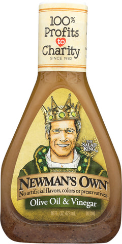 NEWMAN'S OWN: Olive Oil & Vinegar Salad Dressing, 16 oz