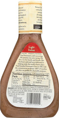 NEWMANS OWN: Light Italian Dressing, 16 oz