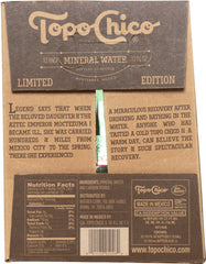 TOPO CHICO: Mineral Water 12 count (12 oz each), 144 oz