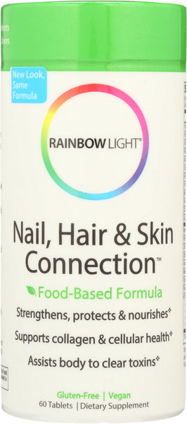 RAINBOW LIGHT: Nail Hair & Skin Connection, 60 tb