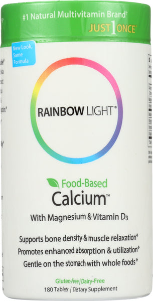 RAINBOW LIGHT: Food-Based Calcium, 180 Tablets