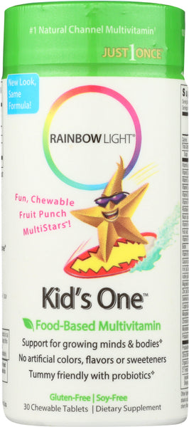 RAINBOW LIGHT: Kids One Multivitamin, 30 tb