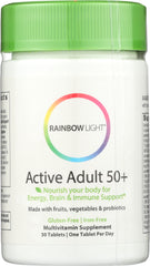 RAINBOW LIGHT: Active Adult 50+ Multivitamin, 30 tb