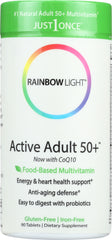 RAINBOW LIGHT: Just Once Active Adult 50+ Food-Based Multivitamin, 90 Tablets