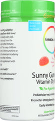 RAINBOW LIGHT: Vitamin D3 400iu Sunny Gummies Tangy Orange, 60 Gummies