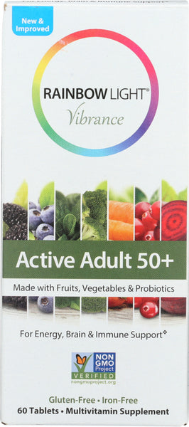 RAINBOW LIGHT: Active Adult 50+ Multivitamin, 60 tabs