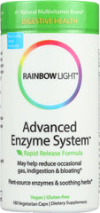 RAINBOW LIGHT: Advanced Enzyme System Rapid Release Formula, 180 Vegetarian Capsules