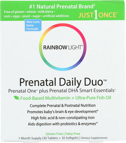 RAINBOW LIGHT: Rainbow Light Prenatal 1 DHA Combo, 30 pc