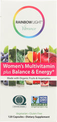 RAINBOW LIGHT: Vibrance Vitamin Women's Balance Energy, 120 cp