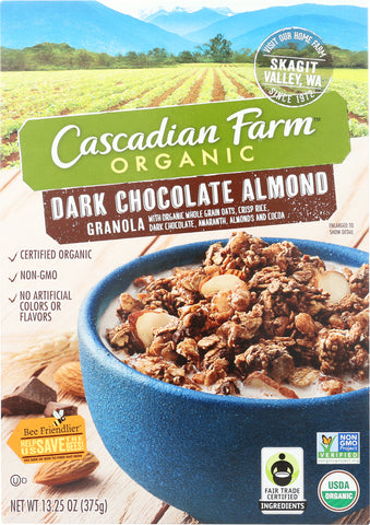 CASCADIAN FARM: Dark Chocolate Almond Granola, 13.25 oz