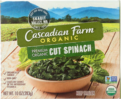 CASCADIAN FARM: Cut Spinach, 10 oz