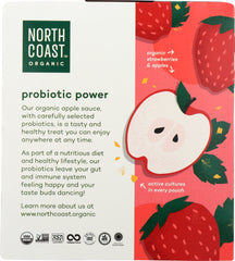 NORTH COAST: Apple Sauce Srawberry Probiotic, 12.8 oz