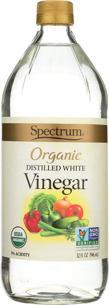 SPECTRUM NATURALS: Vinegar White Distilled Organic, 32 oz