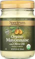 SPECTRUM NATURALS: Organic Mayonnaise with Olive Oil, 12 oz