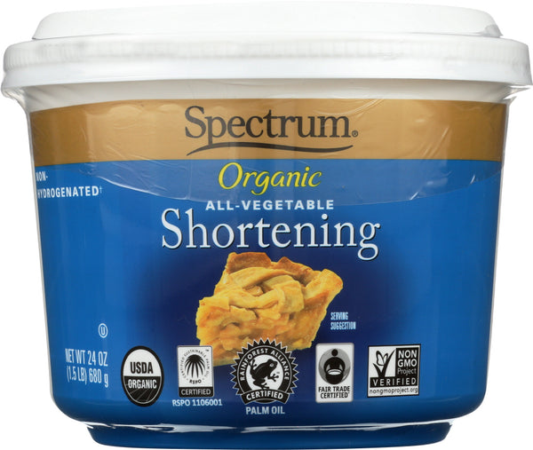 SPECTRUM: Organic All Vegetable Shortening, 24 oz