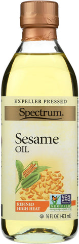 SPECTRUM NATURALS: Sesame Oil Refined, 16 oz