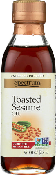 SPECTRUM NATURALS: Oil Sesame Toasted Unrefined, 8 oz