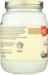 SPECTRUM NATURALS: Organic Virgin Coconut Oil Unrefined, 29 oz