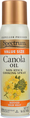 SPECTRUM NATURALS: Canola Oil Non Stick Cooking Spray, 16 oz