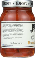 JARDINES: Black Bean & Corn Salsa Medium, 16 oz