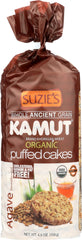 SUZIES: Kamut Puffed Cakes Agave Sweetened, 4.5 oz