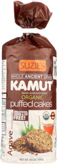 SUZIES: Kamut Puffed Cakes Agave Sweetened, 4.5 oz