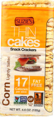 SUZIES: Thin Cakes Corn Lightly Salted, 4.6 oz