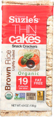 SUZIES: Brown Rice Lightly Salted Thin Puffed Cakes, 4.9 oz