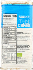 SUZIES: Brown Rice Thin Puffed Cakes, 4.9 oz