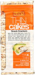 SUZIES: Buckwheat Quinoa & Flax Thin Cakes Crackers, 4.6 oz