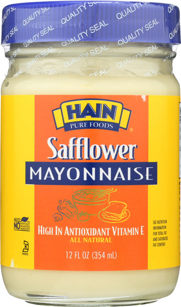 HAIN PURE FOODS: Safflower Mayonnaise, 12 oz