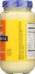 HAIN PURE FOODS: Safflower Mayonnaise, 24 fl oz
