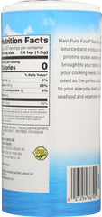 HAIN: Pure Foods Iodized Sea Salt, 21 oz
