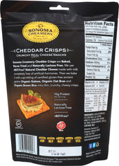 SONOMA CREAMERY: Cheddar Crisps, 2.25 oz