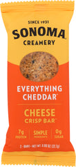 SONOMA CREAMERY: Cheese Crisp Bars Everything Cheddar, 0.80 oz